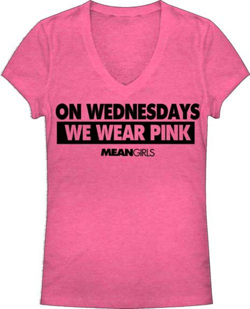 On wednesdays we wear pink shirt