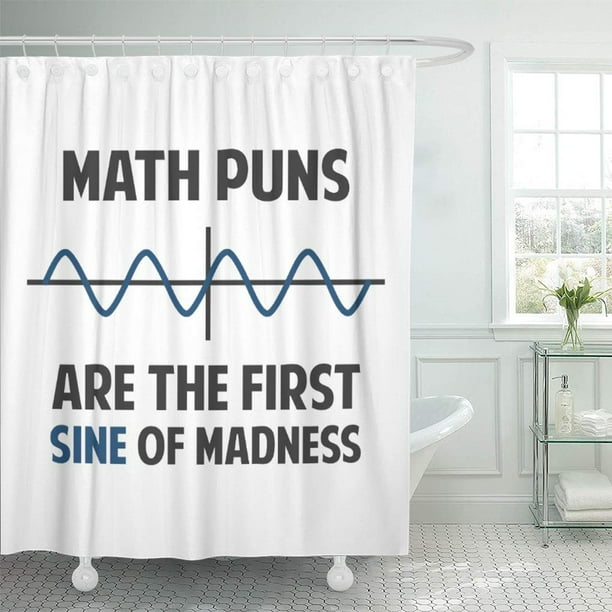 images Shower Puns suttom joke math puns first sine of funny geeky geometry shower curtain 66x72 inch