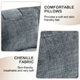 thumbnail image 6 of Villeston High-Back Bean Bag Sofa for Adults and Children, Indoor/Outdoor, Soft Casual,Gray, 6 of 6