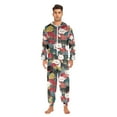 thumbnail image 3 of FORMRS Onesies Pajama for Adults Unisex Hoodie Winter Jumpsuit One Piece Sleepwear, Sizes S-2XL, Black Lucky Cat, 3 of 7