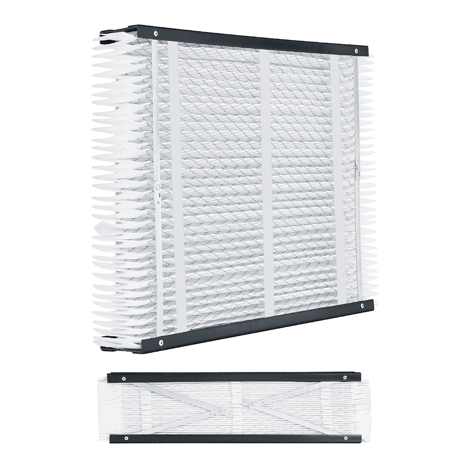 KFFKFF 20 x 25 x 4 Furnace Filter, MERV 16 HVAC AC Filters, Electrostatic Pleated Air Conditioner Filters, 2-Pack (Actual Size: 20.47 x 25.20 x 3.98 Inch) for Reducing Dust, Smog, and Pet Dander