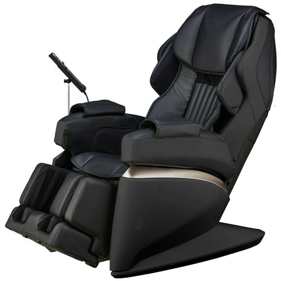 Kurodo - Executive Level Commercial 4D Deep Tissue Zero Gravity Massage Chair | Adjustable Massage Strength | 17 Massage Techniques | 4 Auto Courses (Black)