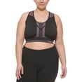 thumbnail image 2 of CALVIN KLEIN PERFORMANCE Intimates Purple Reversible Logo Band Medium Impact Sports Bra Plus 1X, 2 of 3