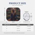 thumbnail image 2 of Kdxio Garden Meditating Weasel Print 2-Piece Sun Shade Front Windshield - Foldable Car Front Window Sunshades for Most Sedans SUV Truck, 2 of 6