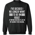 thumbnail image 2 of OXI Crewneck Sweatshirt - My Blonket For Cooling, Basic Casual Sweatshirts for Men's and Women Fleece Sweatshirt Long Sleeve - Dark Heather Small, 2 of 2