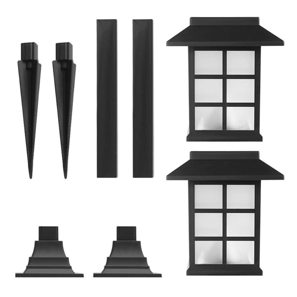 2 luces solares para exteriores, decorativas para s, para aceras, entradas de vehículos. Colorido A kusrkot luces de camino al aire libre