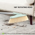 thumbnail image 4 of JUNLIN Upgrade 58.1''Broom and Dustpan Set for Home, Broom and Dustpan Combo for Home Office, Stand up Broom and Self-Cleaning with Dustpan Teeth,Green, 4 of 12