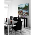 thumbnail image 3 of "Fishing Hole" Painting Print on Wrapped Canvas, 3 of 7