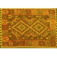 thumbnail image 1 of Ahgly Company Machine Washable Indoor Rectangle Oriental Yellow Traditional Area Rugs, 2' x 3', 1 of 4
