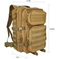 thumbnail image 2 of Mochila táctica militar, gran capacidad, paquete de asalto del ejército de 3 días, bolsa para insectos, bolsa para ir, mochila para senderismo, caza, senderismo y camping y otras actividades al aire libre MFZFUKR OTTO-WX-0613, 2 of 6