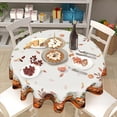 thumbnail image 2 of Nappe d'Automne Ronde 60 Pouces Action de Grâce Récolte d'Automne Citrouille Nappe Orange à Carreaux Buffalo Style Ferme Housse de Table Décorative pour Maison Cuisine Salle à Manger Intérieur Extérieur Fête Pique-Nique Déco Maison, 2 of 6
