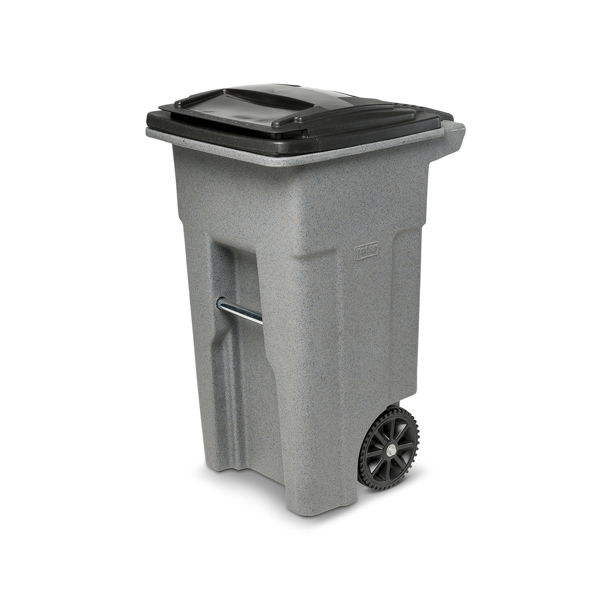 Toter 32 Gal. Trash Can Graystone with Wheels and Lid