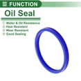 thumbnail image 3 of Anillo de Sello de Aceite Universal Labio UN de Bargains Únicos 85x95x8mm Alta Presión TPU Azul 5 Pcs, 3 of 7