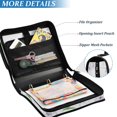 thumbnail image 3 of FORMRS Zipper Binder with Shoulder Strap 1.5-inch Ring 500 Sheet Capacity File Bag, Purple Birds, 3 of 5