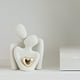 thumbnail image 5 of Decoración del hogar, decoración de habitaciones, decoración de paredes, adornos de figuras abstractas de corazón dorado, vitrina para vinos, porche, decoración artística de abrazos de pareja, artesan, 5 of 6