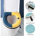 thumbnail image 3 of Asiento De Inodoro Acolchado Con Asa, Funda De Asiento De Inodoro Acolchada Lavable, Cojín De Asiento De Inodoro Antibacteriano Universal, 3 Piezas Sincero Electrónica, 3 of 5