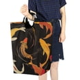 thumbnail image 4 of Yayeee Freestanding Laundry Hamper with Handle Collapsible Large Storage Basket for Clothes, Black Fish Pattern, 4 of 7