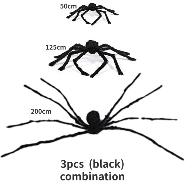 Araña peluda de simulación para Halloween, atmósfera interior y exterior para crear accesorios decorativos, telarañas delicadas para carnaval nocturno