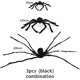 thumbnail image 1 of Araña peluda de simulación para Halloween, atmósfera interior y exterior para crear accesorios decorativos, telarañas delicadas para carnaval nocturno, 1 of 4