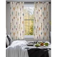 thumbnail image 3 of Spring Flowers Sheer Curtains 54 Inch Length 2 Panels Set for Living Room/Bedroom, Vintage Wildflowers Country Pastoral Plants Kitchen Curtains Grommet Semi-Sheer Curtains Window Treatments 42"x54"x2, 3 of 7