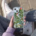 thumbnail image 4 of Parrots in Jungle Clear Case for iPhone 13,Aesthetic Art Design Case for Men Women,Unique Soft Transparent TPU Bumper Case Cover, 4 of 5