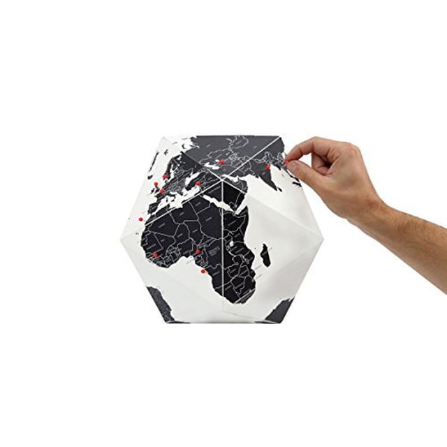 Here Foldable Personal Globe ~World by Countries ~3 Dimensional Quality Graphic Paper Globe ~ Small ~
