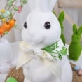 thumbnail image 6 of 8"H Foam Rabbit Statue Bunny with Sunflowers Sculpture Outdoor Statues Indoor Decor Animal Ornament for Home Garden Lawn Yard Patio Balcony Gifts Birthday Easter Housewarming Christmas, 6 of 7