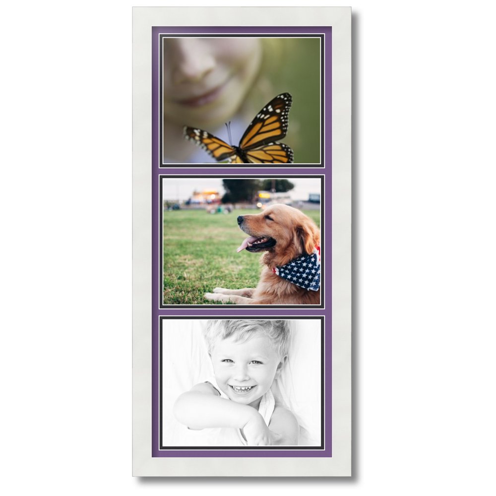 ArtToFrames Collage Photo Picture Frame with 3 8x10" Openings, Framed