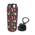 thumbnail image 2 of Lsque Red Mushrooms Pattern Water Bottle,18oz Sports Insulated Kettle for Cycling Gym Basketball Outdoor, Suitable as a Present, 2 of 7
