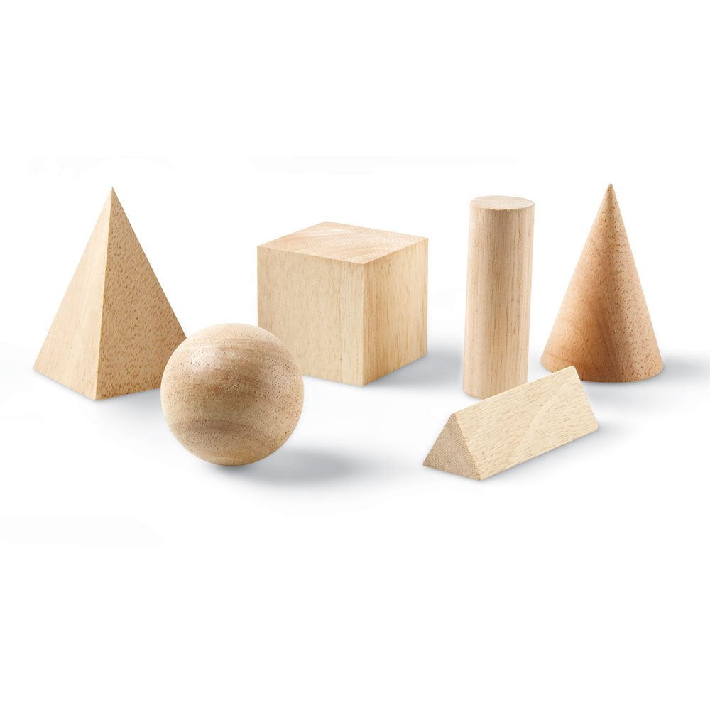 Learning Resources Geometric Solids, Math Manipulatives, Ages 6+