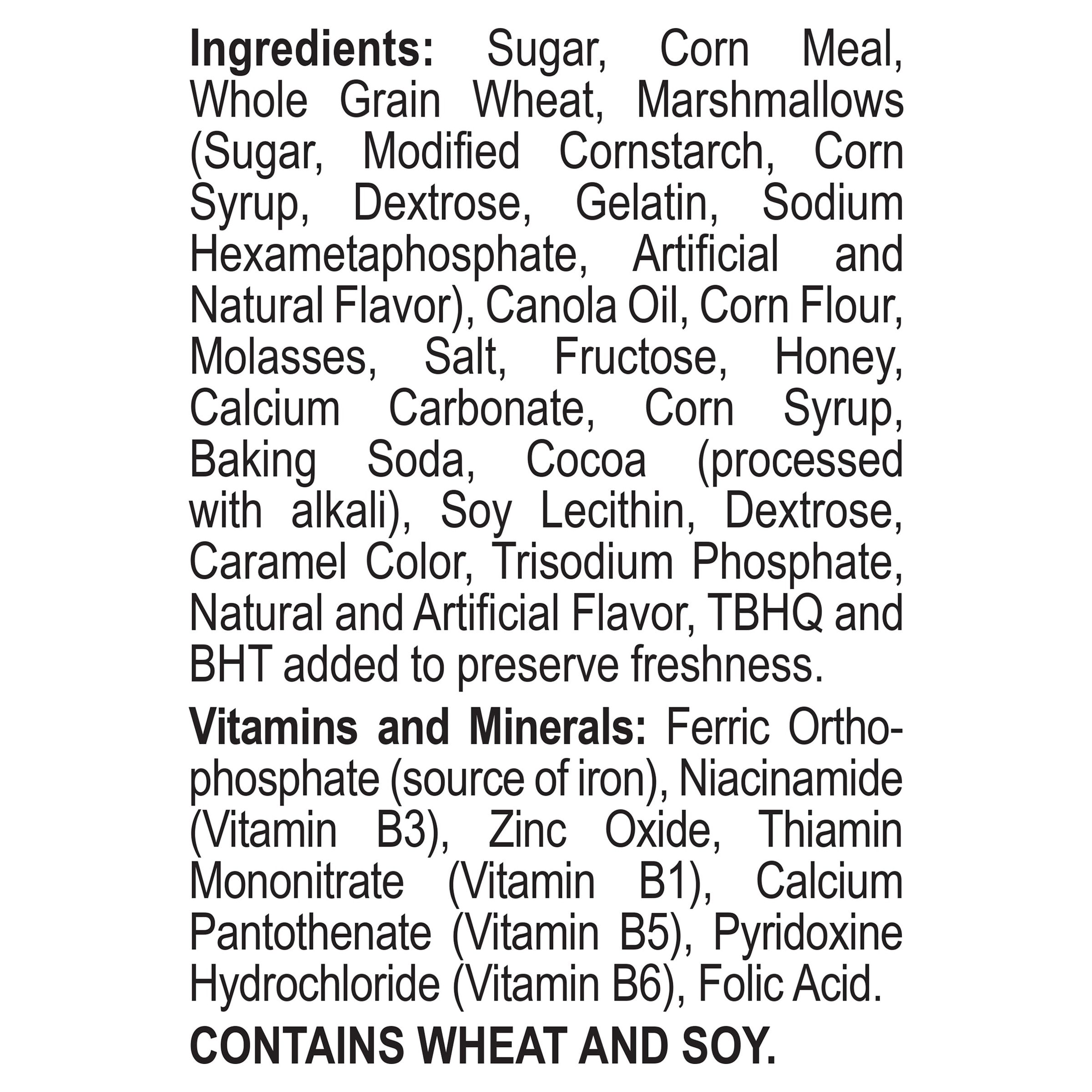 Post Honey Maid S'mores Breakfast Cereal Sweetened Corn and Wheat Cereal, Breakfast Snacks 19 oz