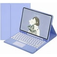 thumbnail image 1 of MYKOMI iPad 10th Generation 2022 Case with Trackpad Keyboard, Stand Folio Smart Cover with Pencil Holder, Touchpad Round Key Magnetically Detachable Keyboard for 10.9 inch iPad 10, 1 of 8