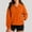 Orange, variant on Oversized 1/4 Zip Sweatshirts for Women Casual Long Sleeve Pullover Hoodies Pocket Hooded Top Fall Winter Clothes