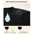 thumbnail image 5 of INNERSY Plus Size Period Underwear for Women Heavy Flow Cotton Menstrual Panties 3-Pack(4XL,Black), 5 of 9