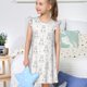 thumbnail image 4 of Fotbe Heart Rabbit Vestido de Dormir para Niñas de 3 a 10 Años, Mangas Cortas, Estilo Princesa, Pijama Camisón con Mangas Voladas-Medium, 4 of 6
