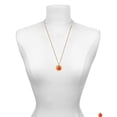 thumbnail image 2 of Delight Jewelry Resin Funny Ahh! Pumpkin - Goldtone Class of 2026 Affirmation Ring Necklace, 23", 2 of 4