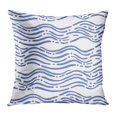 thumbnail image 1 of BOSDECO Doodle Waves for Sea Rivers Water Sketch Pattern Abstract Graphic Wavy Pillow Case Pillow Cover 16x16 inch, 1 of 1