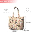 thumbnail image 4 of Pugs and Pioneer Flower Travel Tote Bags for Women Carry On,Large Weekender Bags for Women Travel,Multi Functional Duffle Bag for Work,Shopping,Sports, 4 of 5