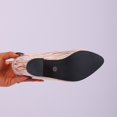 thumbnail image 5 of Win s Way Women's Pointed Toe Low Cut Chunky Heel Pumps Elegant Comfort Slip On Office Everyday Dress Shoes, 5 of 9