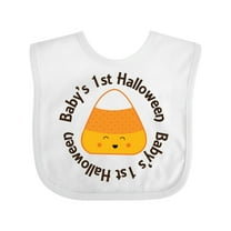 Inktastic First Halloween Candy Corn Boys or Girls Baby Bib