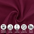 thumbnail image 6 of JIUZHEN Rod Pocket Semi Blackout Valance Curtain for Bedroom Living Room RV, Solid Window Top Treatment Light Blocking Drapes for Home Decor, Burgundy, 60 x 18 Inches, 1 Panel, 6 of 7