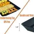 thumbnail image 3 of Serving Tray Platter  4 Food For Veggie Fruit Snack Dessert Cookie Cheese Trays Party Supplies Display Plastic Platters Large Bpa Free, 3 of 7