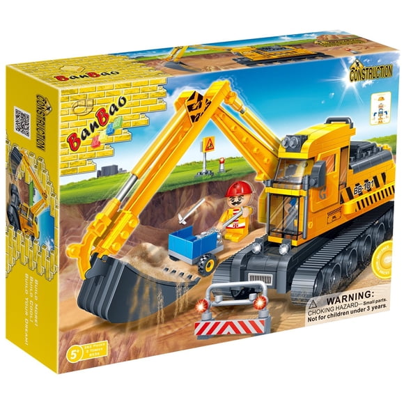 Kit de construcción BanBao Excavadora de Cucharón de 262 piezas