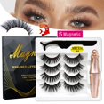 thumbnail image 2 of MB 4 pares 5 pestañas magnéticas juego de pinzas para delineador de ojos 3D pestañas de visón pestañas postizas artificiales naturales para Faux Cils magnetique Tan Jianjun unisex, 2 of 2
