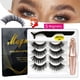 thumbnail image 2 of MB 4 pares 5 pestañas magnéticas juego de pinzas para delineador de ojos 3D pestañas de visón pestañas postizas artificiales naturales para Faux Cils magnetique Tan Jianjun unisex, 2 of 2