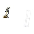 thumbnail image 5 of Dualoai Handmade African Tribal Lady Statue Resin Ornament and Clear Acrylic Side Table for Study Room Office Balcony Multipurpose Decor Collectible Art Piece, 5 of 8