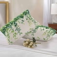 thumbnail image 2 of Waterproof Throw Pillow Covers Set of 2, 20x12 Inch Spring Leaves Decorative Pillowcases Outdoor Pillow Slip Cushion Covers Set for Couch Tent Retro Pastoral Green Botanical Leaf Vines, 2 of 7