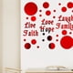thumbnail image 2 of Adhesivo decorativo para pared Bienvenido Solid Circle Love Life Laugh, 2 of 5