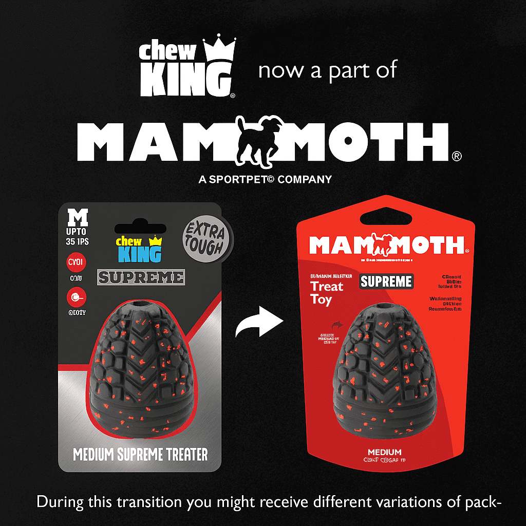 Mammoth Supreme Treater Durable Rubber Dog Toy, Large