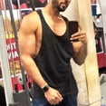 thumbnail image 6 of INCERUN Mens Sleeveless Loose Casual Solid Basic Shirt Summer Gym Tank Tops, 6 of 7